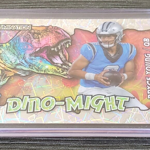 Bryce Young 2023 Wild Card Alumination  Dino-Might RC #AD-BY Rookie Panthers /15 - Picture 2 of 5